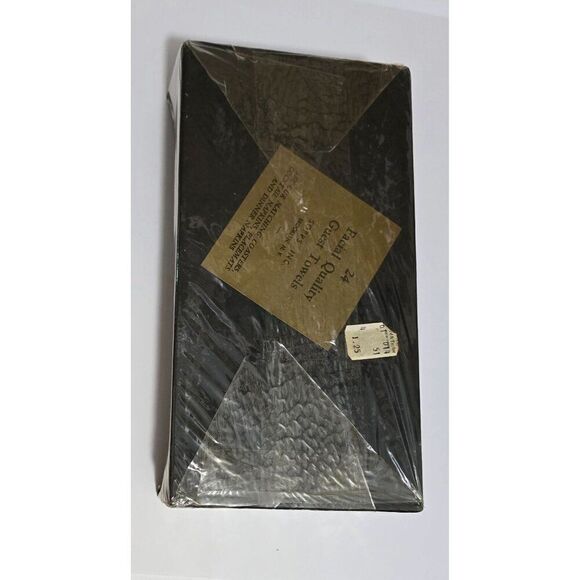 Vintage 24 Poppy Print Guest Towels In Original Box - Picture 2 of 2